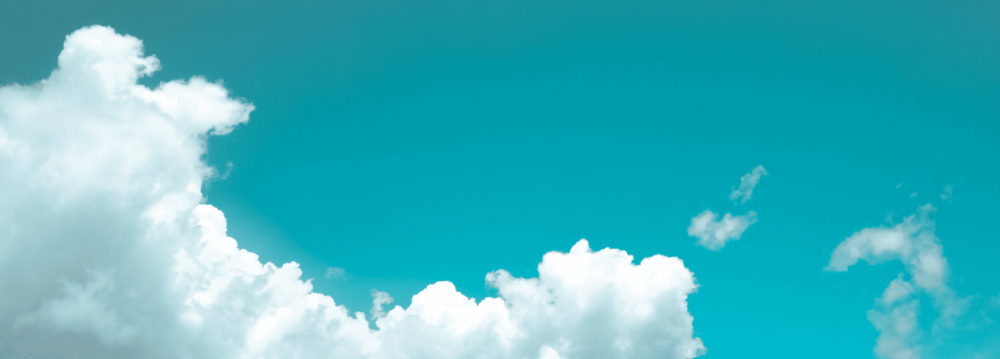 A blue sky with clouds.