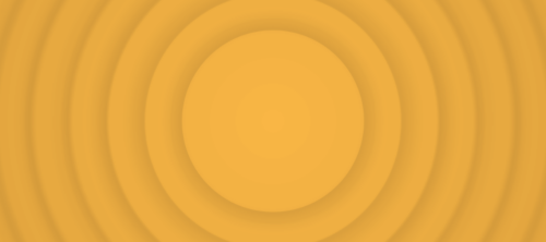 A yellow circular ripple effect in a rectangular shape.