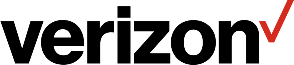 Verizon Logo, black title text with red check beside.