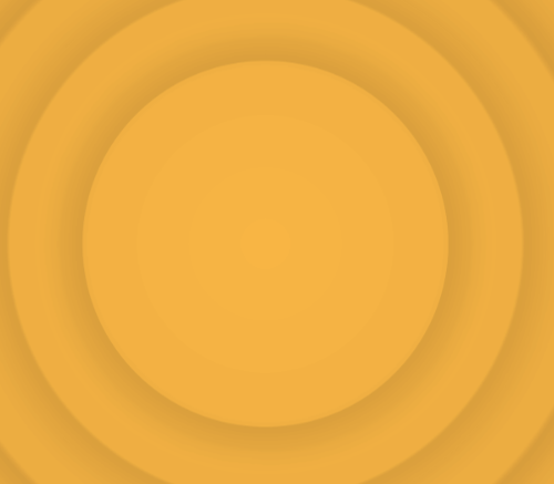 Concentric circles in varying shades of orange radiate outward from the center, creating a gradient effect.
