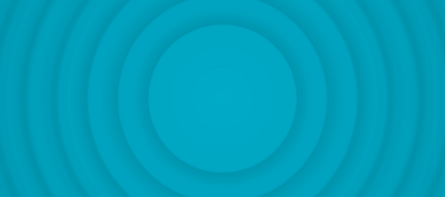 Concentric blue circles radiate outward from a central oval shape, creating a gradient pattern.