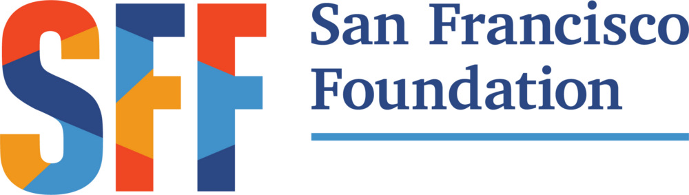 San Francisco Foundation logo with multicolored geometric "SFF" and the words "San Francisco Foundation" in blue text.